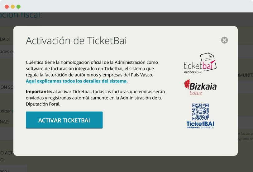 Ticketbai (TBAI) en Cuéntica